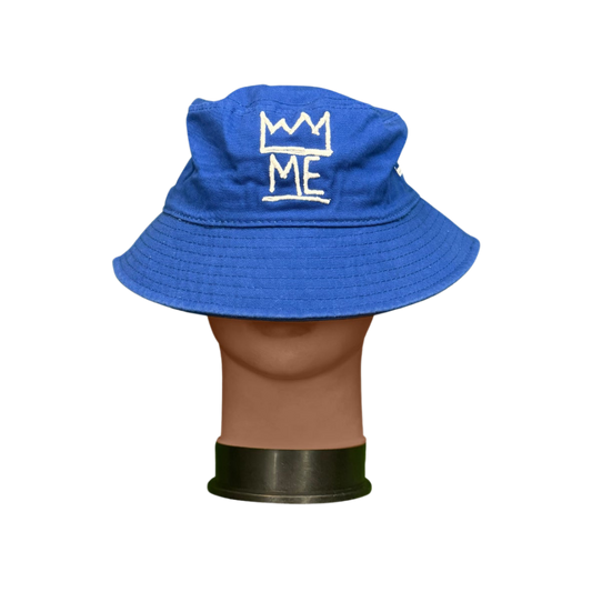 Royal Blue Bucket with White Krown