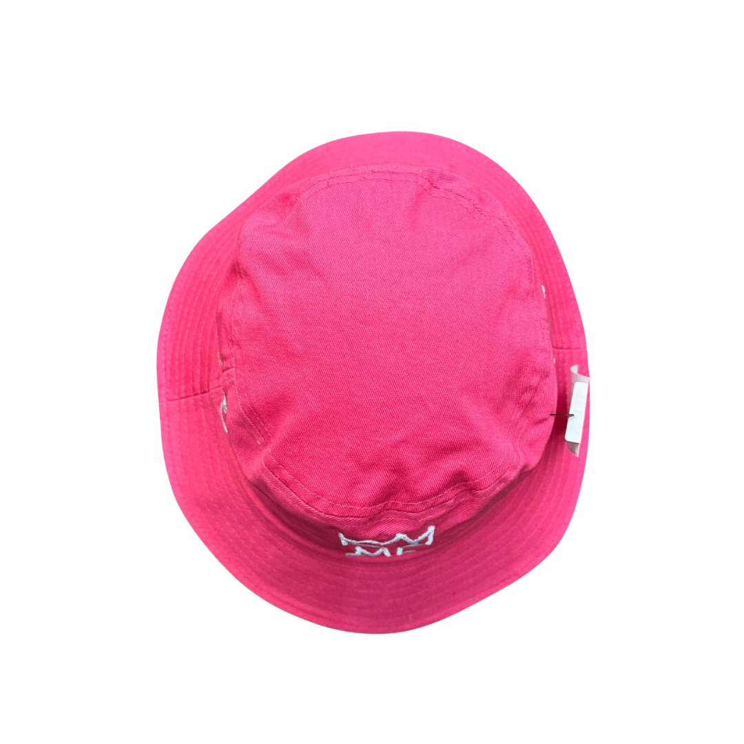 Hot Pink Bucket with White Krown