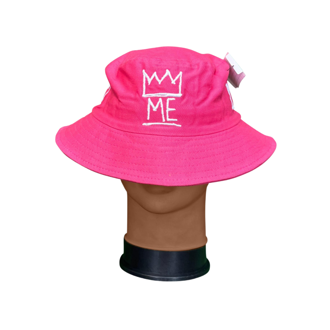 Hot Pink Bucket with White Krown
