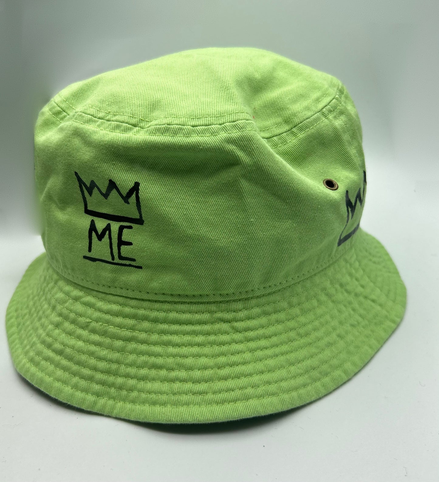Lime Green Bucket with Black Krown