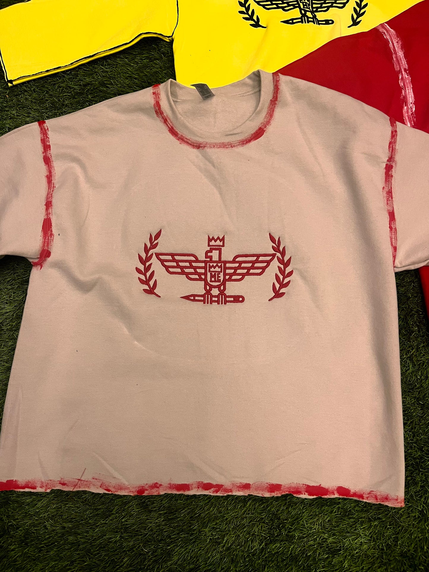Light Gray Shirt with Red Fly Eagle Krown
