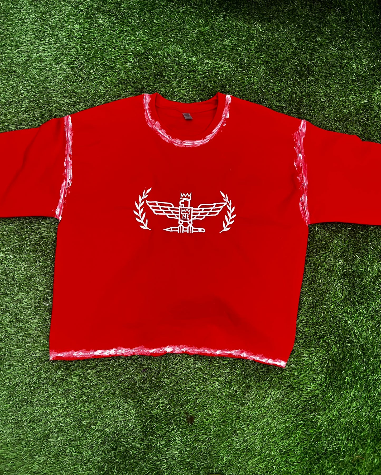 Red Shirt with White Fly Eagle Krown