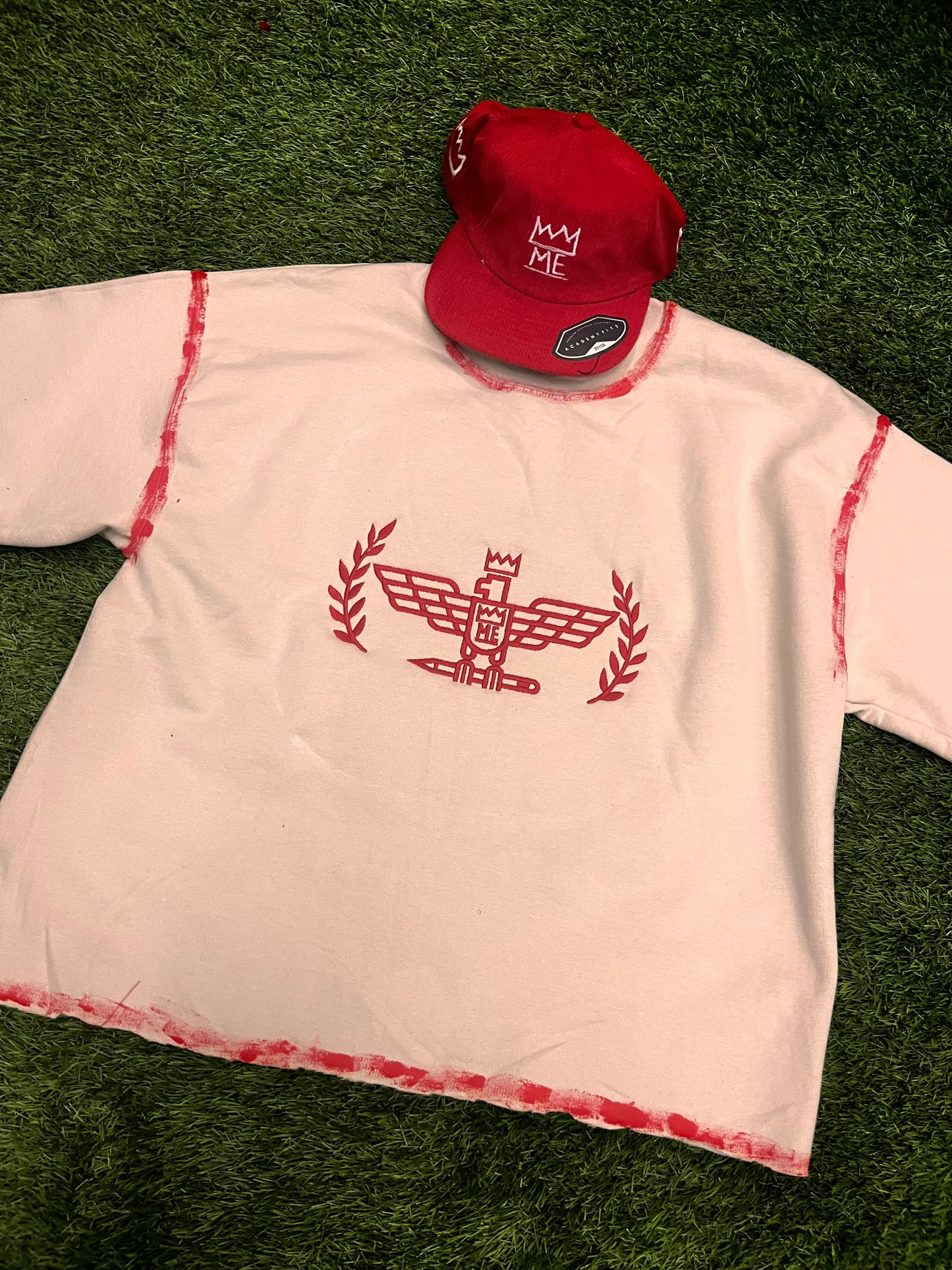 Light Gray Shirt with Red Fly Eagle Krown