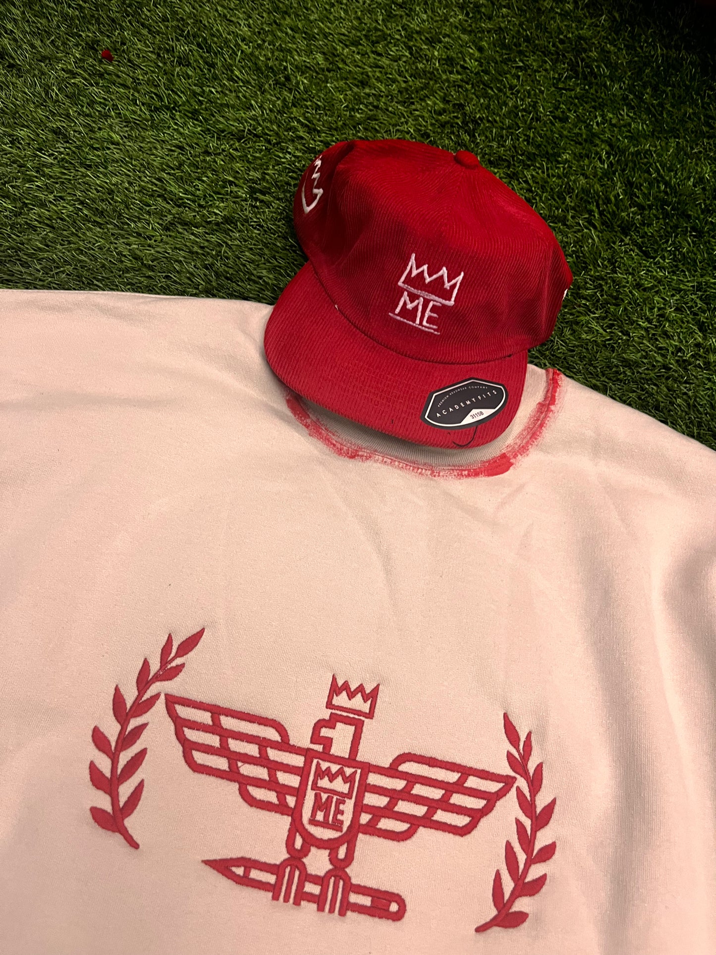 Light Gray Shirt with Red Fly Eagle Krown