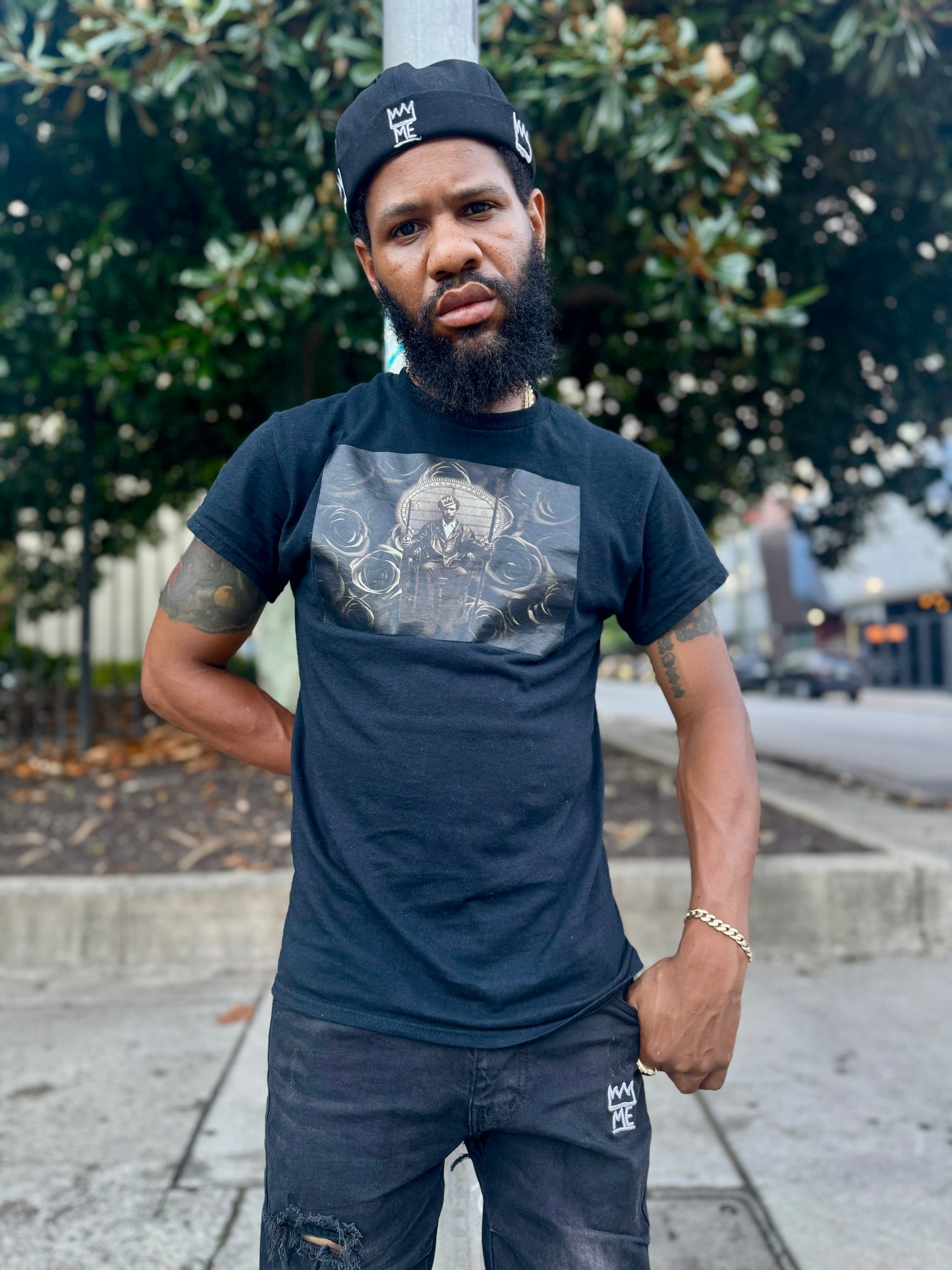 Huey Newton Black T-Shirt (RFM)