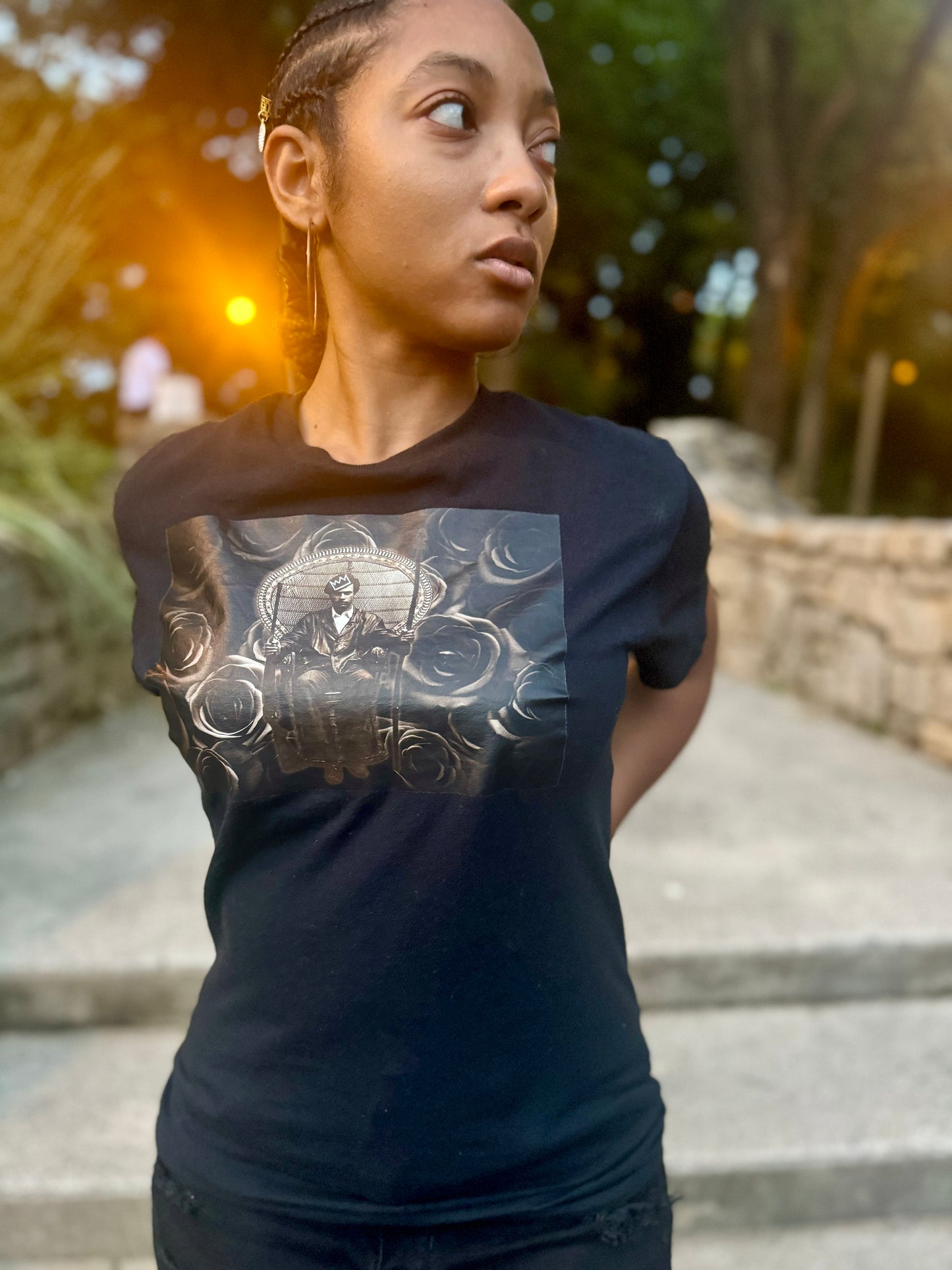 Huey Newton Black T-Shirt (RFM)