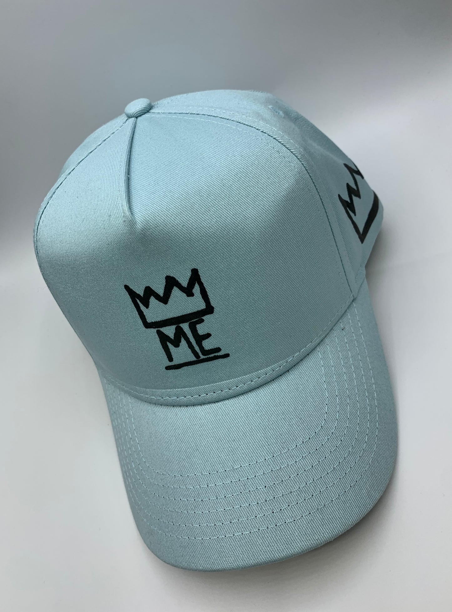 Blue Dad Hat with Brown Krown