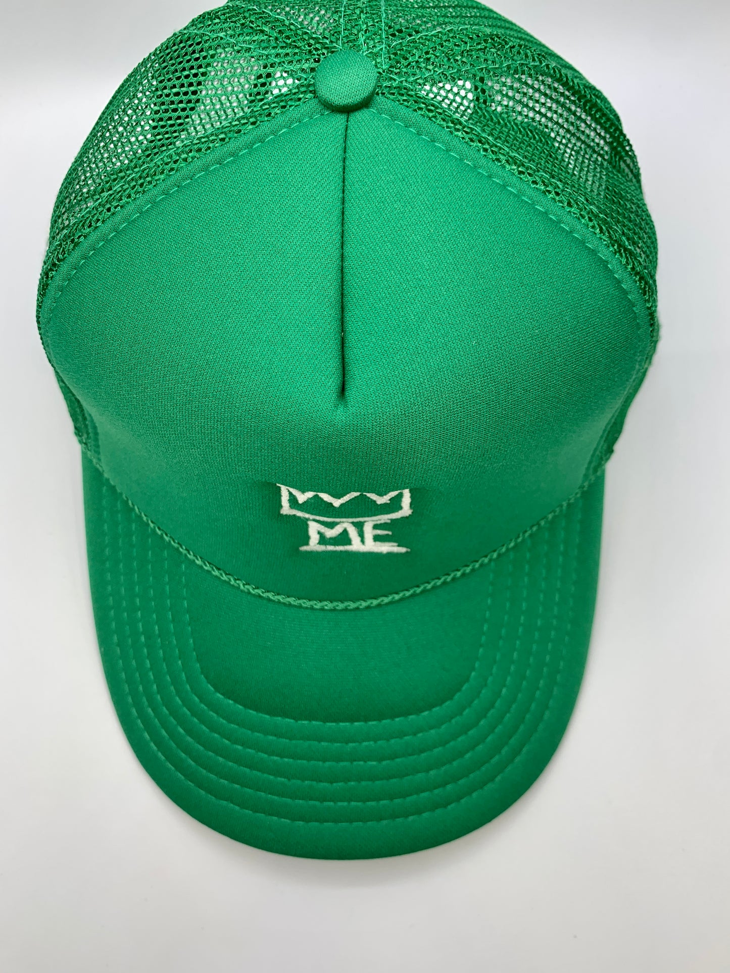 Green Trucker with White Krown