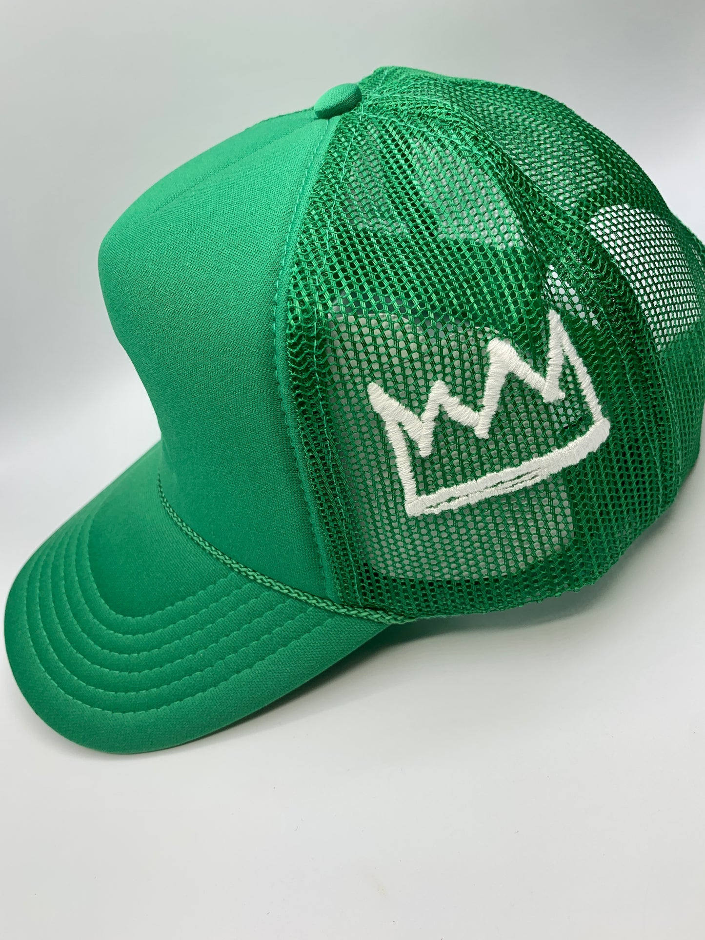 Green Trucker with White Krown