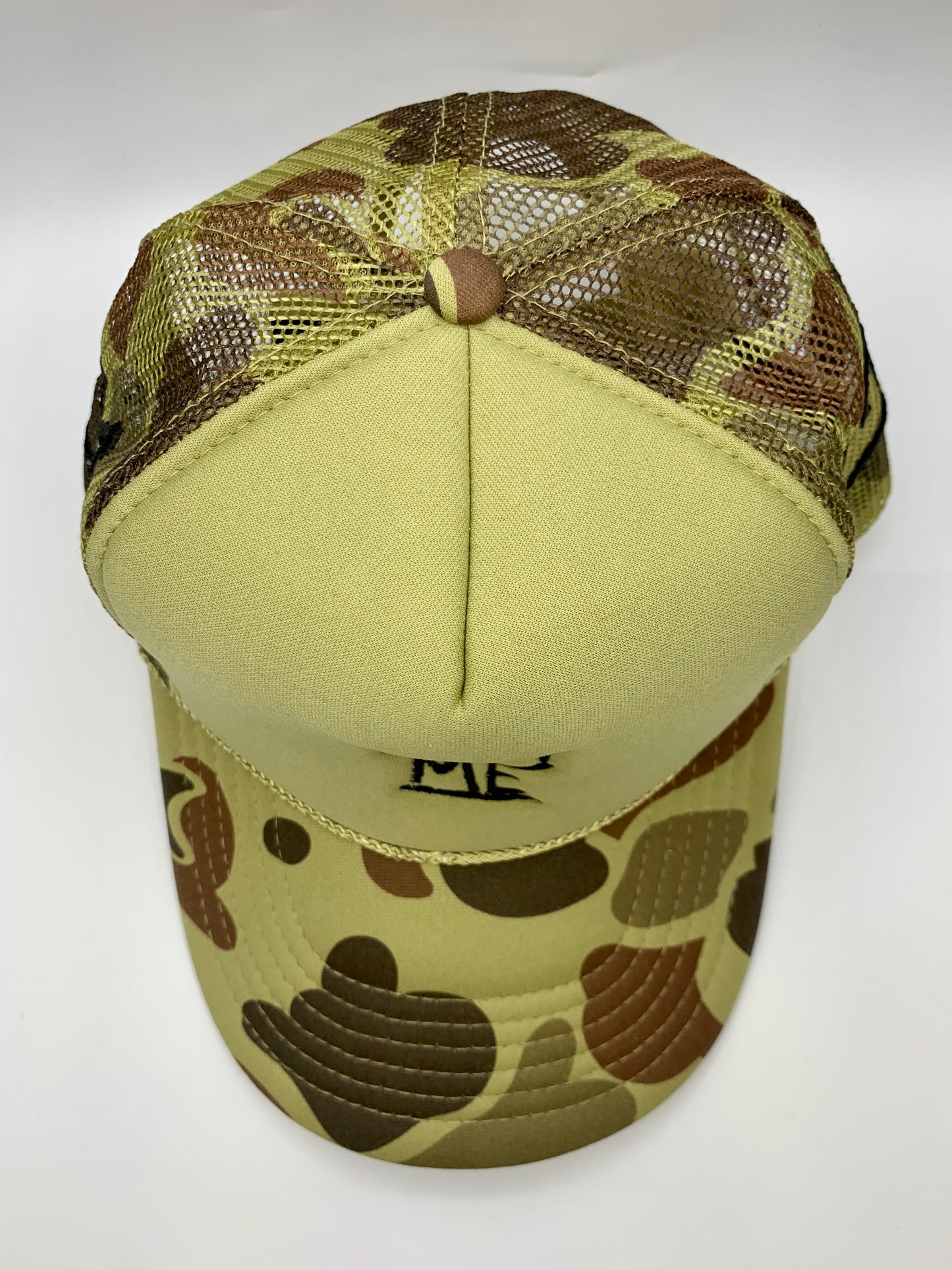 Green Camo Dad Hat with Black Krown