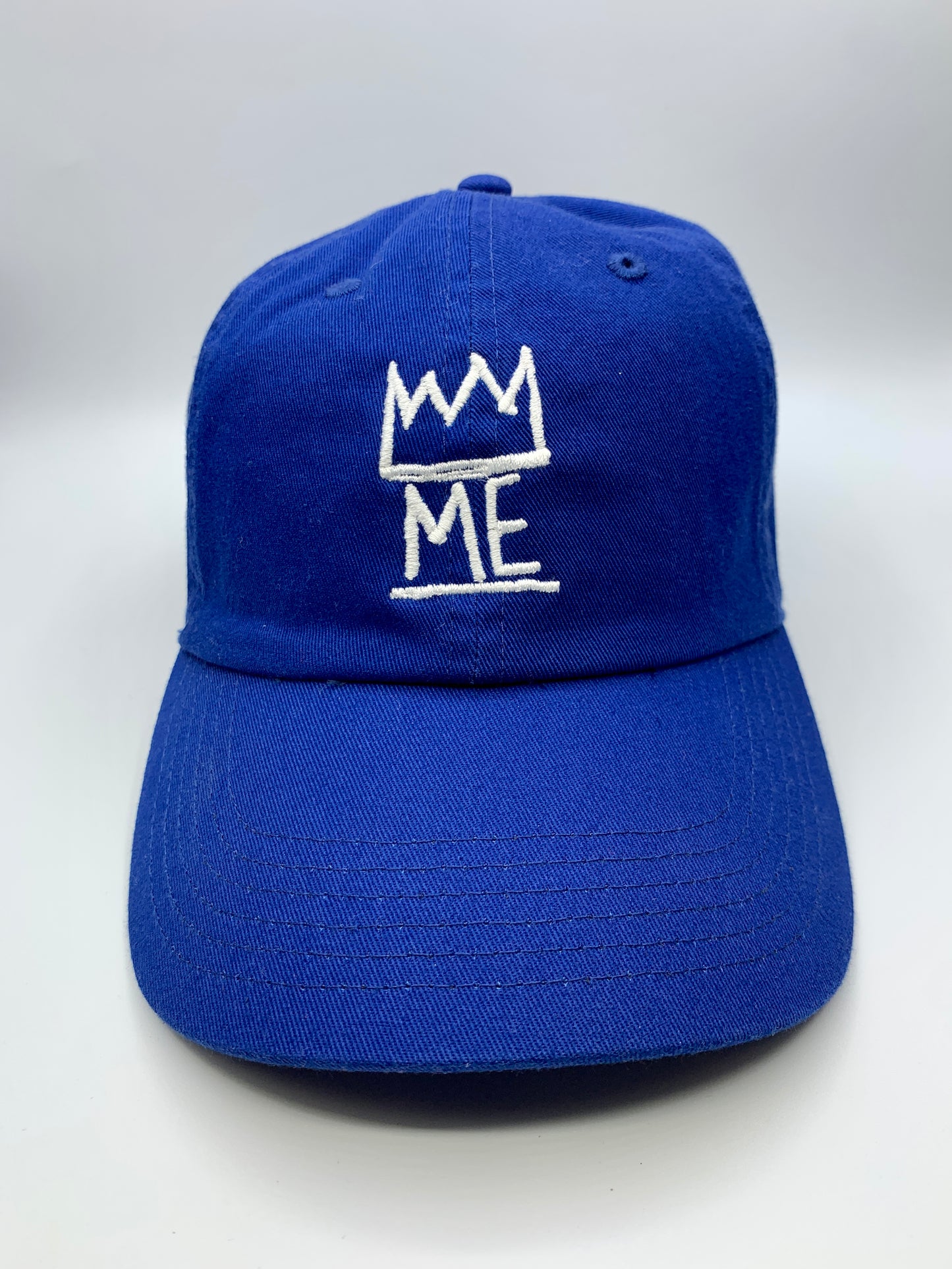 Blue Dad Hat with White Krown