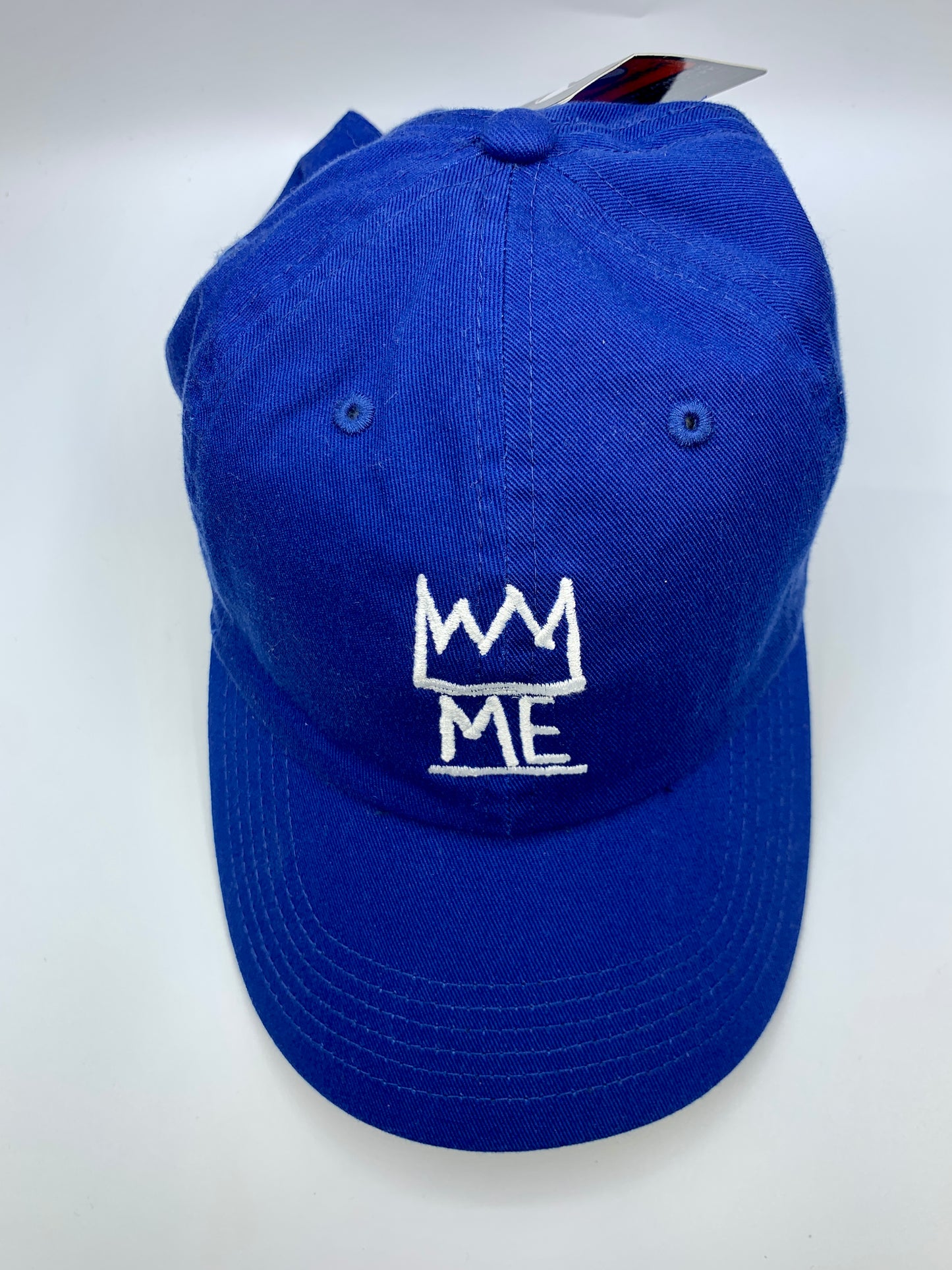 Blue Dad Hat with White Krown