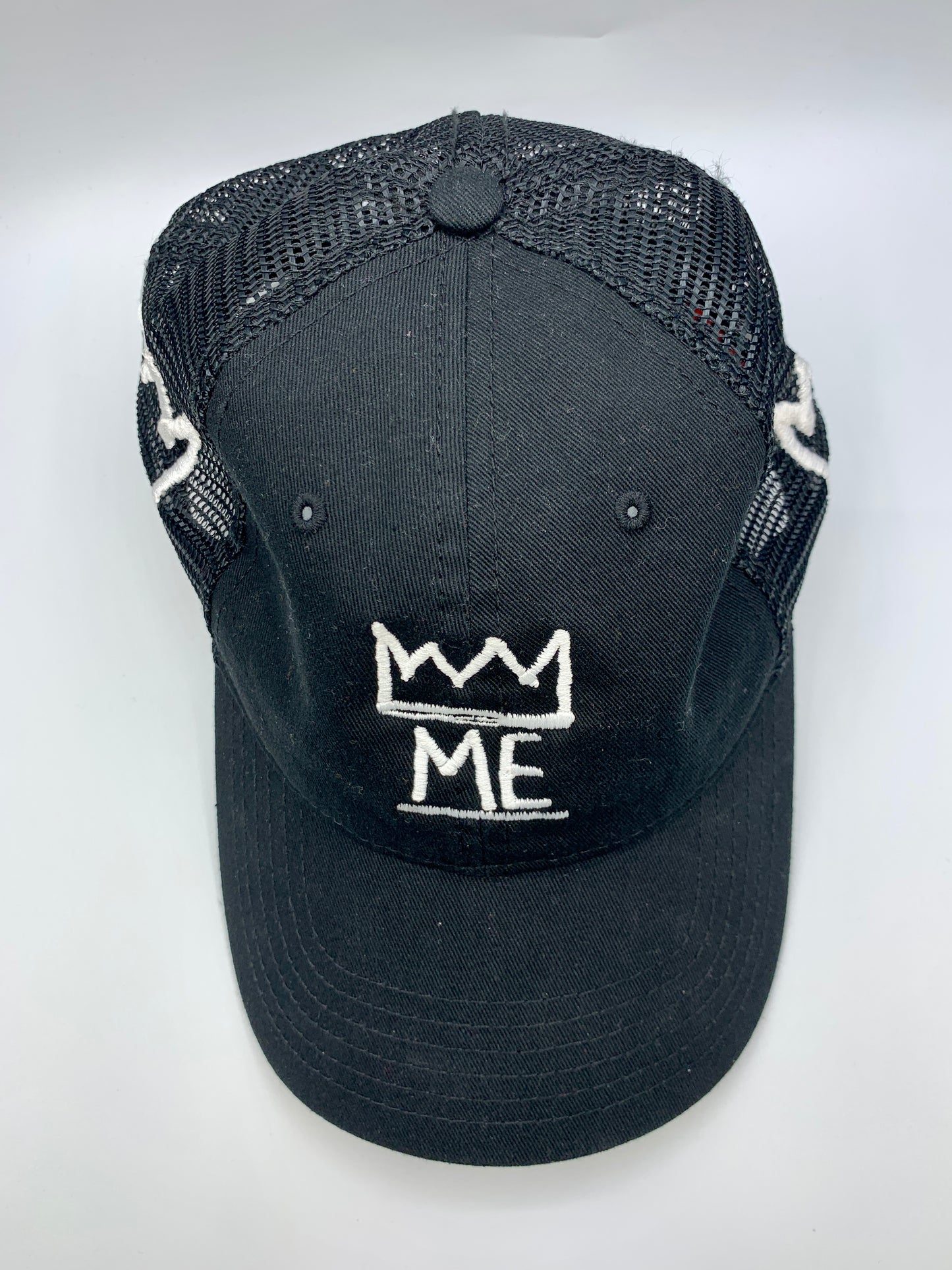 Black Dad Hat with White Krown