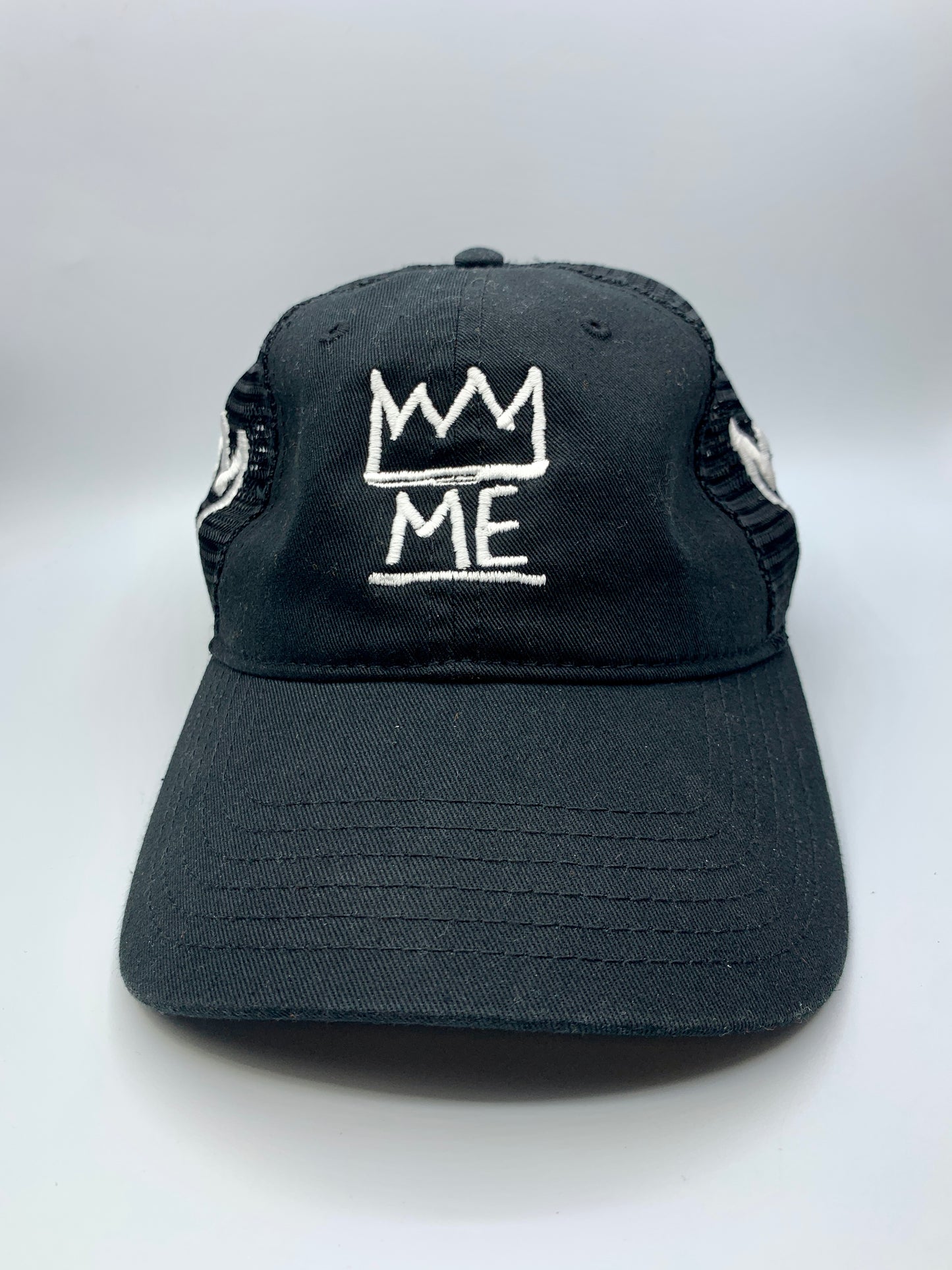 Black Dad Hat with White Krown