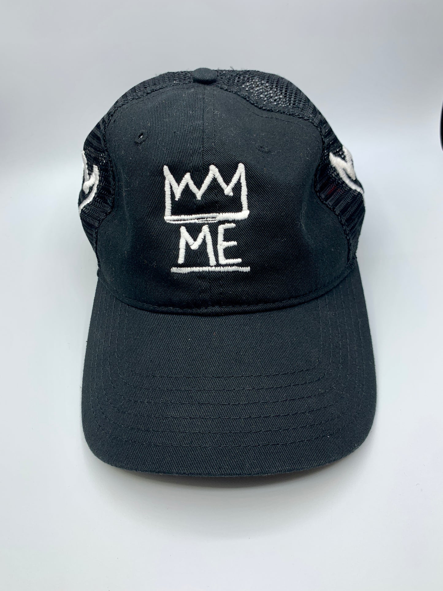 Black Dad Hat with White Krown