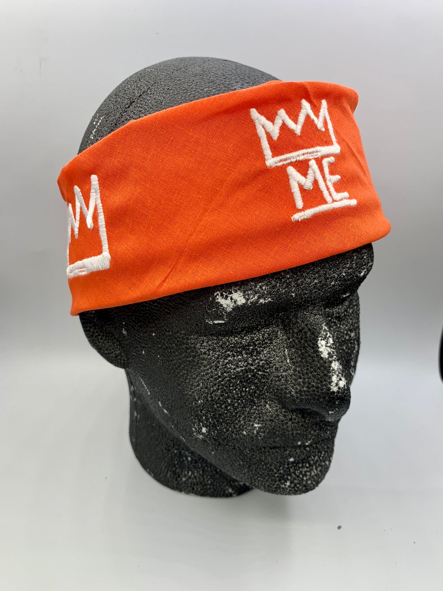Orange Bandana with White Krown