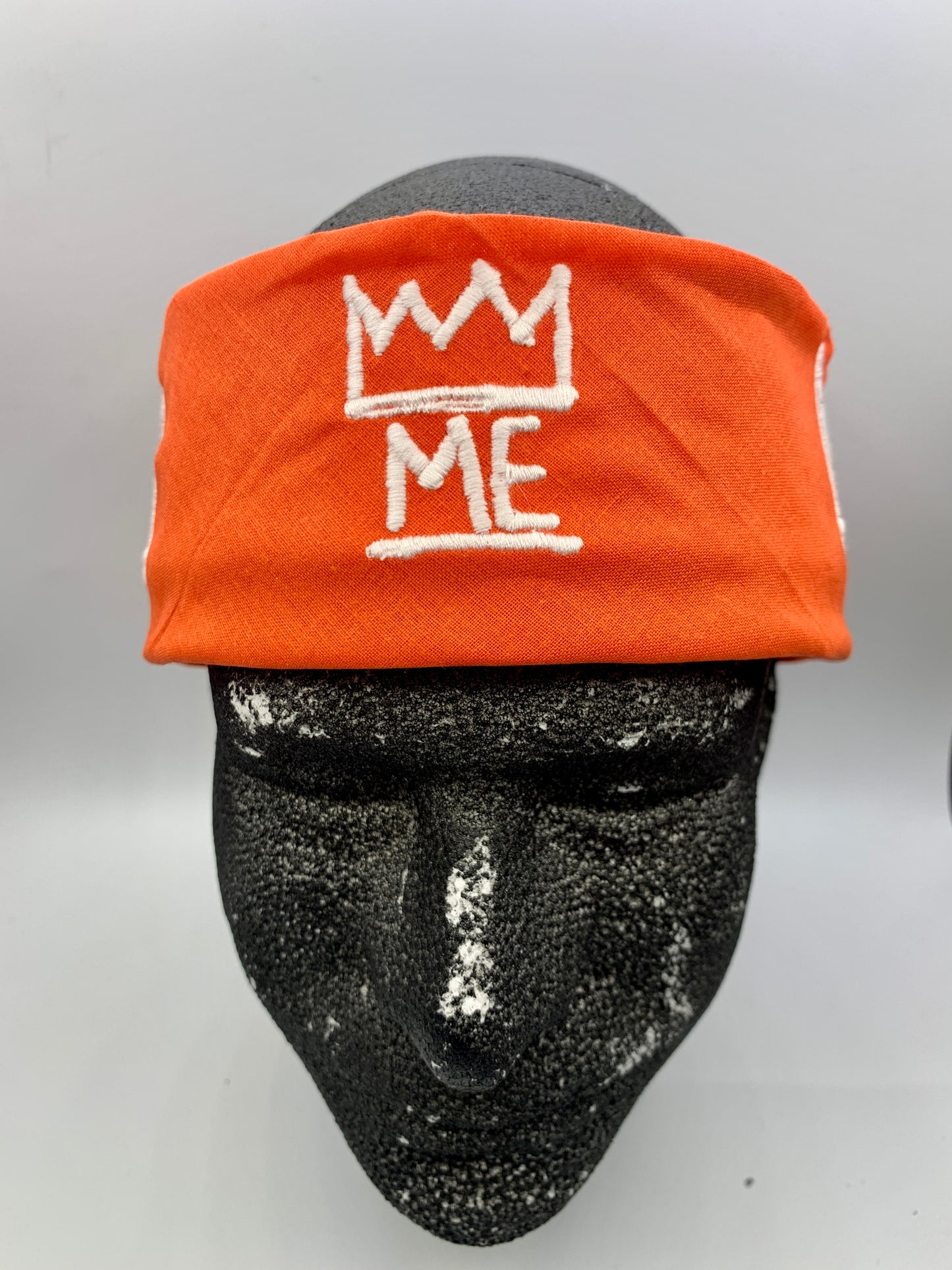 Orange Bandana with White Krown
