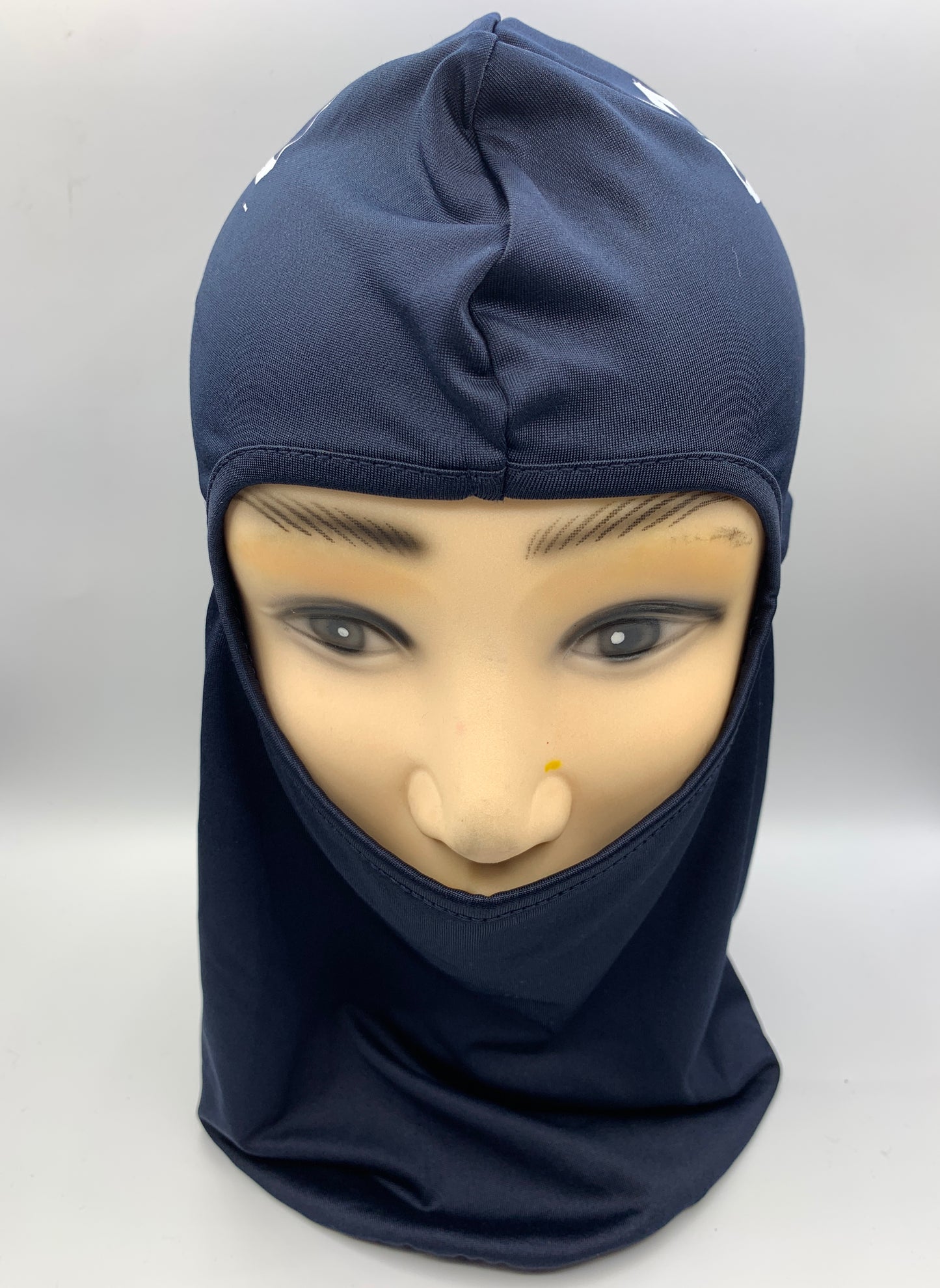Navy Blue Shiesty Ski Mask with White Krown