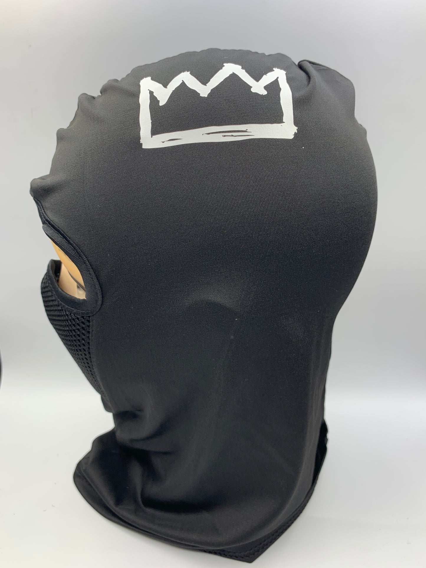 Dark Gray Shiesty Ski Mask with Filter and White Krown