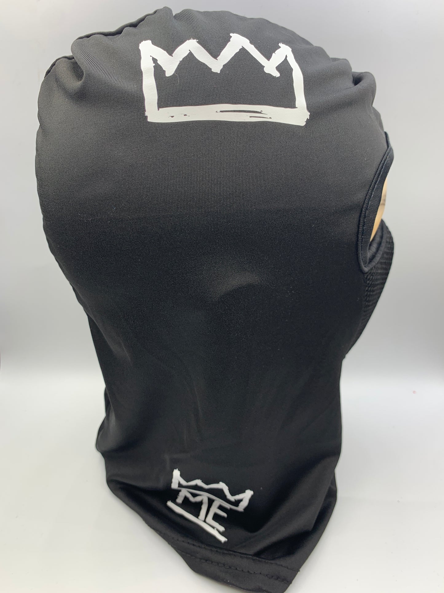 Black Shiesty Ski Mask with Filter and White Krown