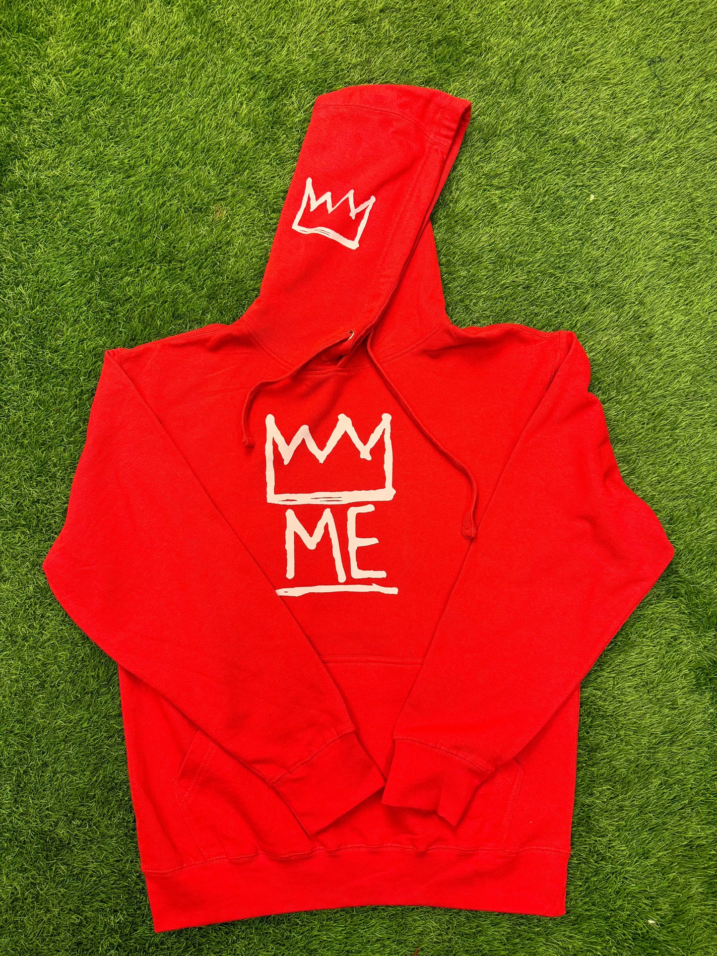 Red Hoodie with White Krown
