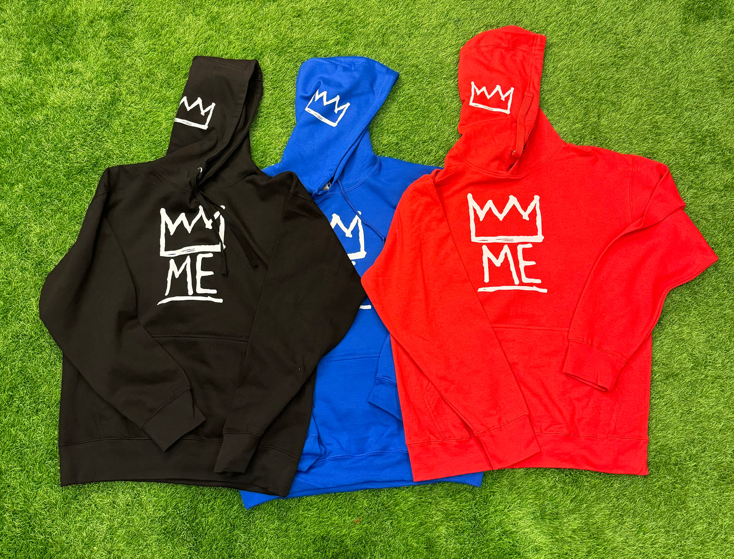 Red Hoodie with White Krown
