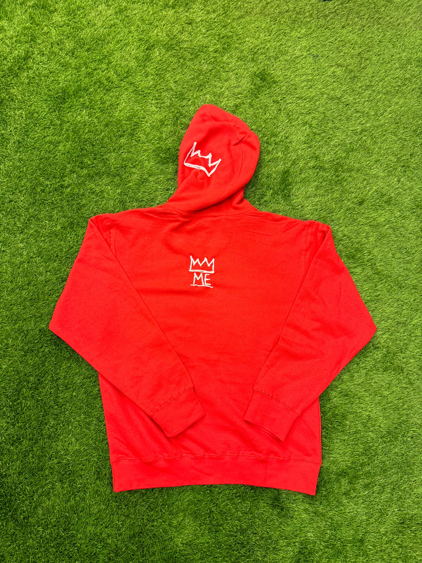Red Hoodie with White Krown