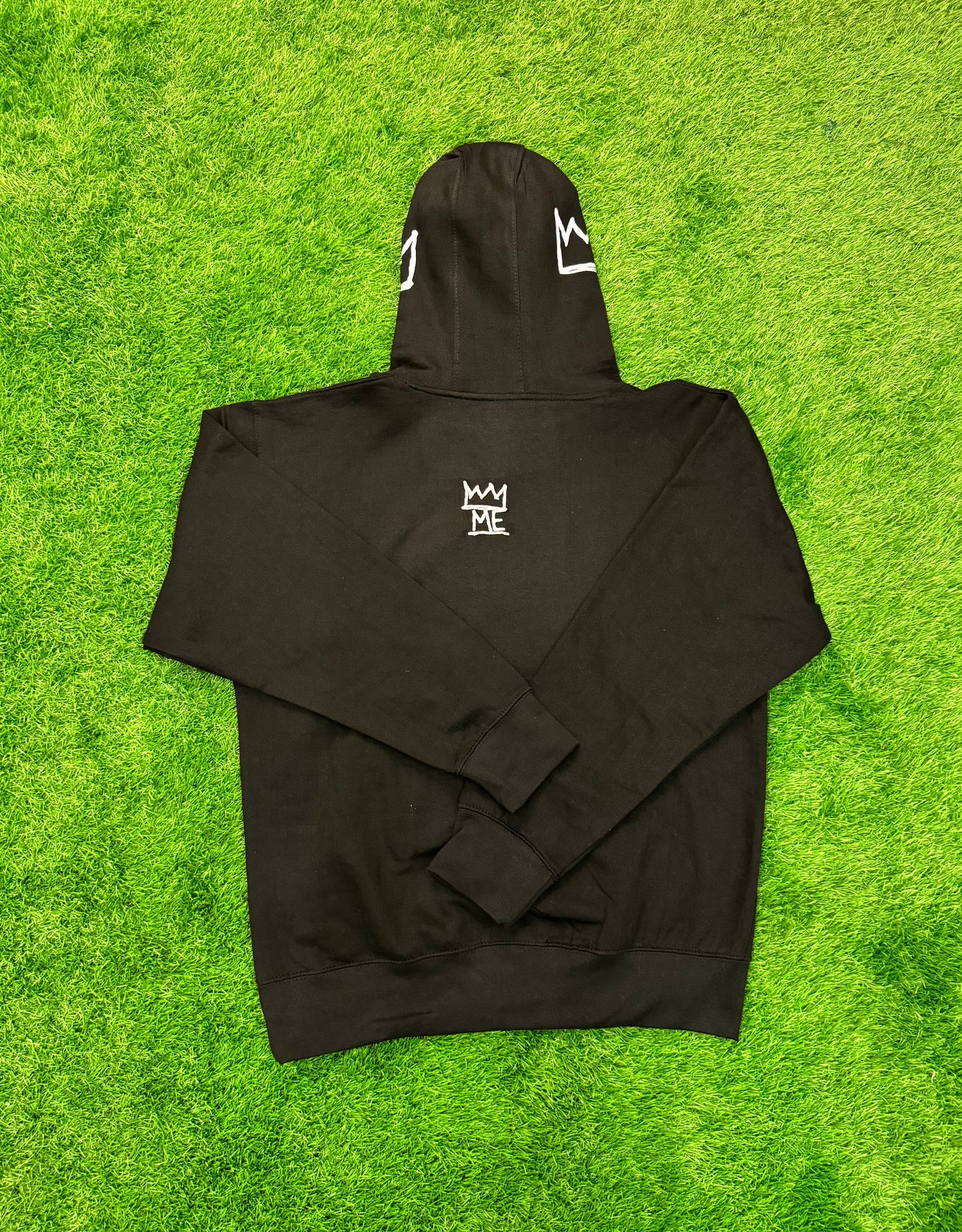 Black Hoodie with White Krown