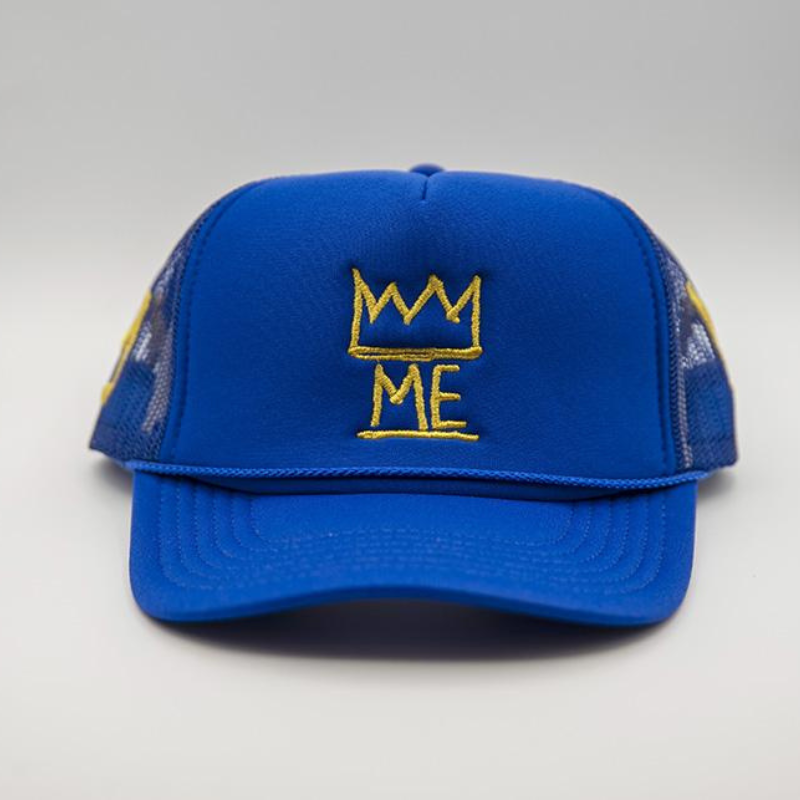 Royal Blue Trucker with Gold Krown