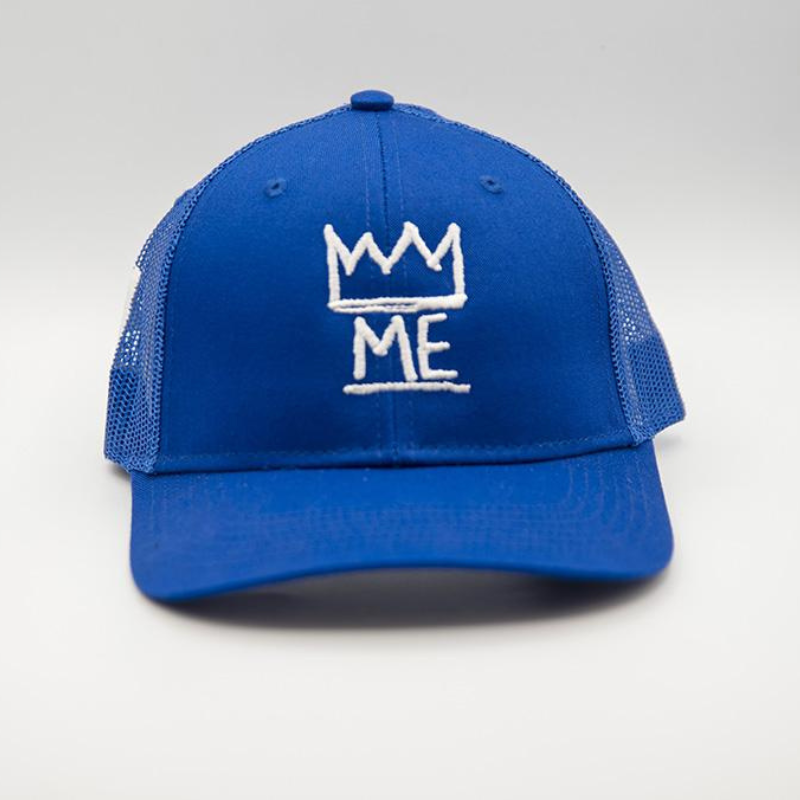 Blue Trucker with White Krown