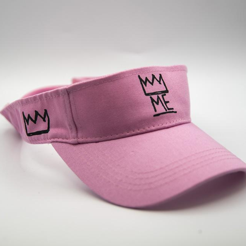 Pink Visor with Black Krown