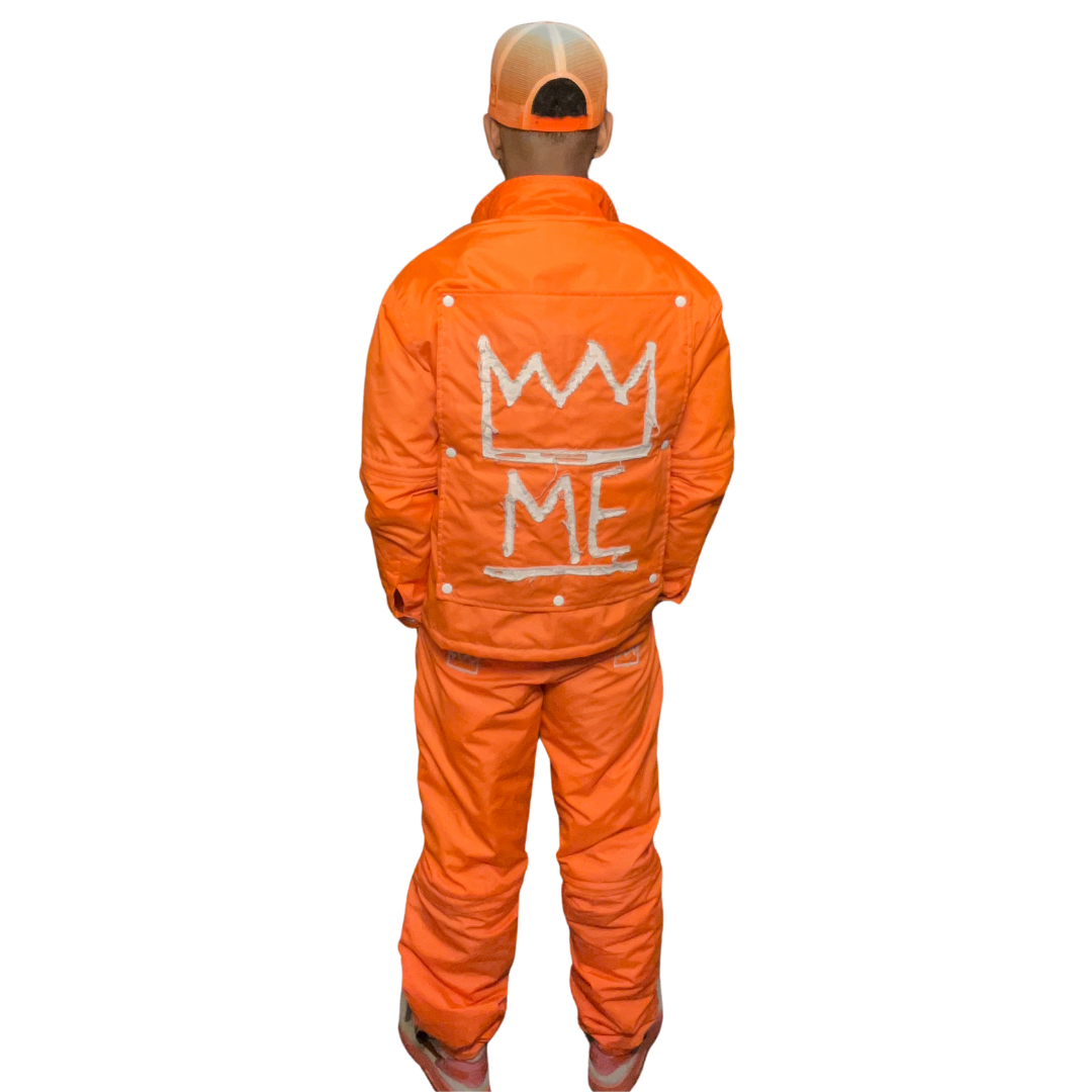 Orange CONVERTIBLE Windbreaker Set