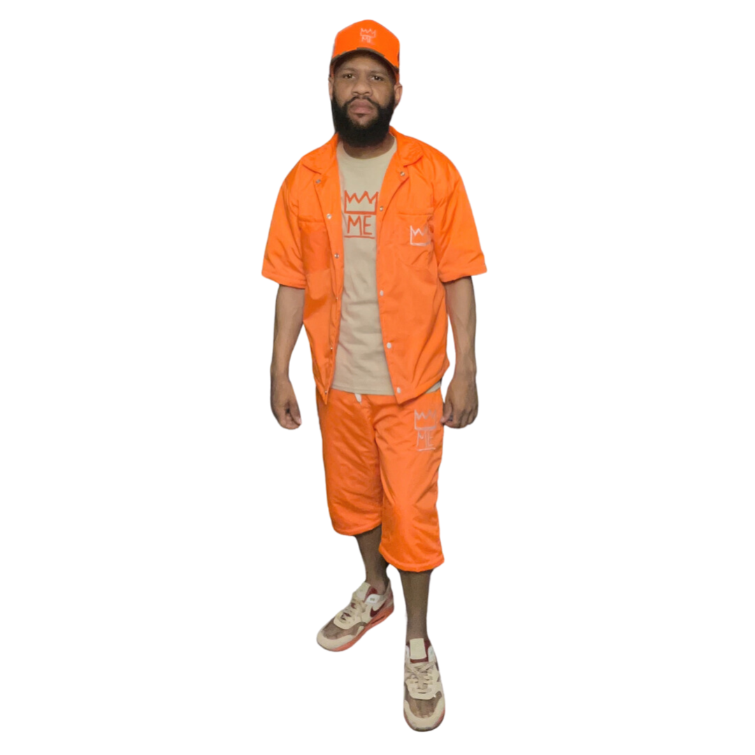 Orange CONVERTIBLE Windbreaker Set