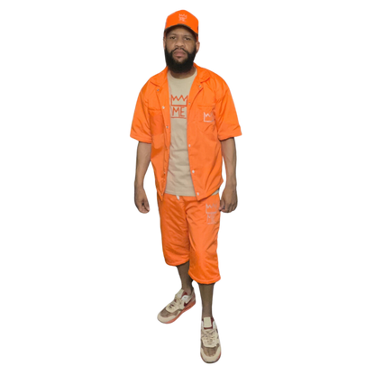 Orange CONVERTIBLE Windbreaker Set
