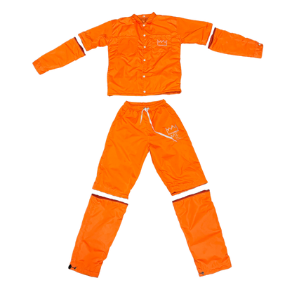 Orange CONVERTIBLE Windbreaker Set