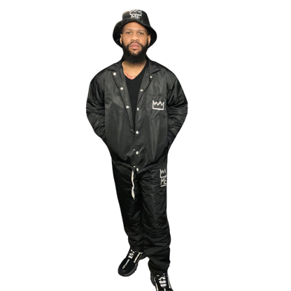 Black CONVERTIBLE Windbreaker Set