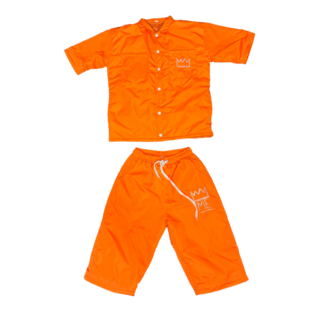 Orange CONVERTIBLE Windbreaker Set