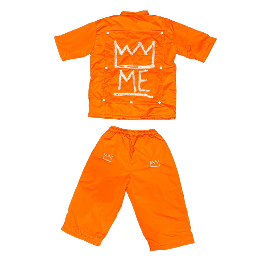 Orange CONVERTIBLE Windbreaker Set