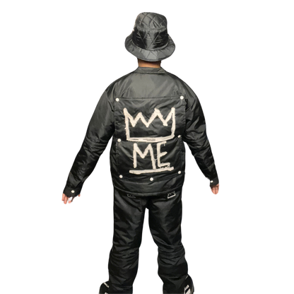 Black CONVERTIBLE Windbreaker Set