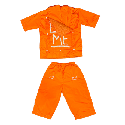 Orange CONVERTIBLE Windbreaker Set