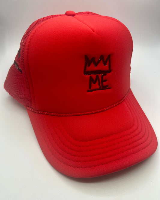 Red Trucker with Black Krown