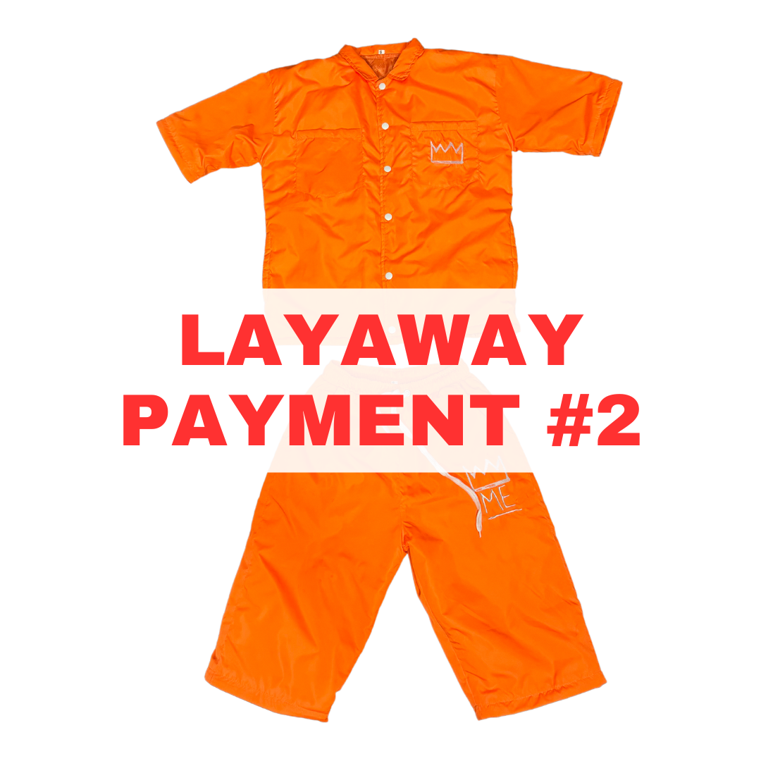 *LAYAWAY OPTION PAYMENT #2* Orange CONVERTIBLE Windbreaker Set