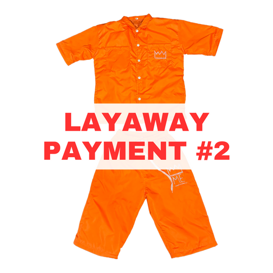 *LAYAWAY OPTION PAYMENT #2* Orange CONVERTIBLE Windbreaker Set (PRE-ORDER)