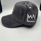 Gray Corduroy Dad Hat with White Krown