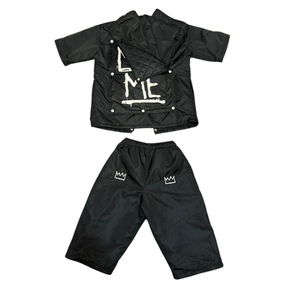 Black CONVERTIBLE Windbreaker Set