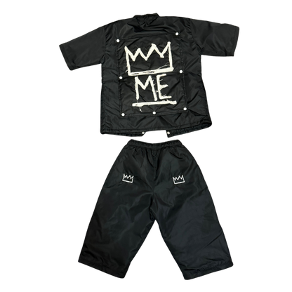 Black CONVERTIBLE Windbreaker Set