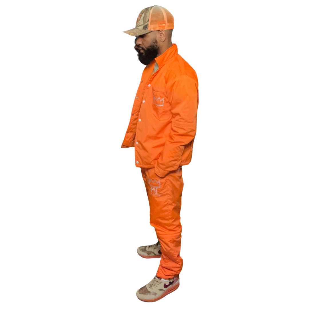 Orange CONVERTIBLE Windbreaker Set