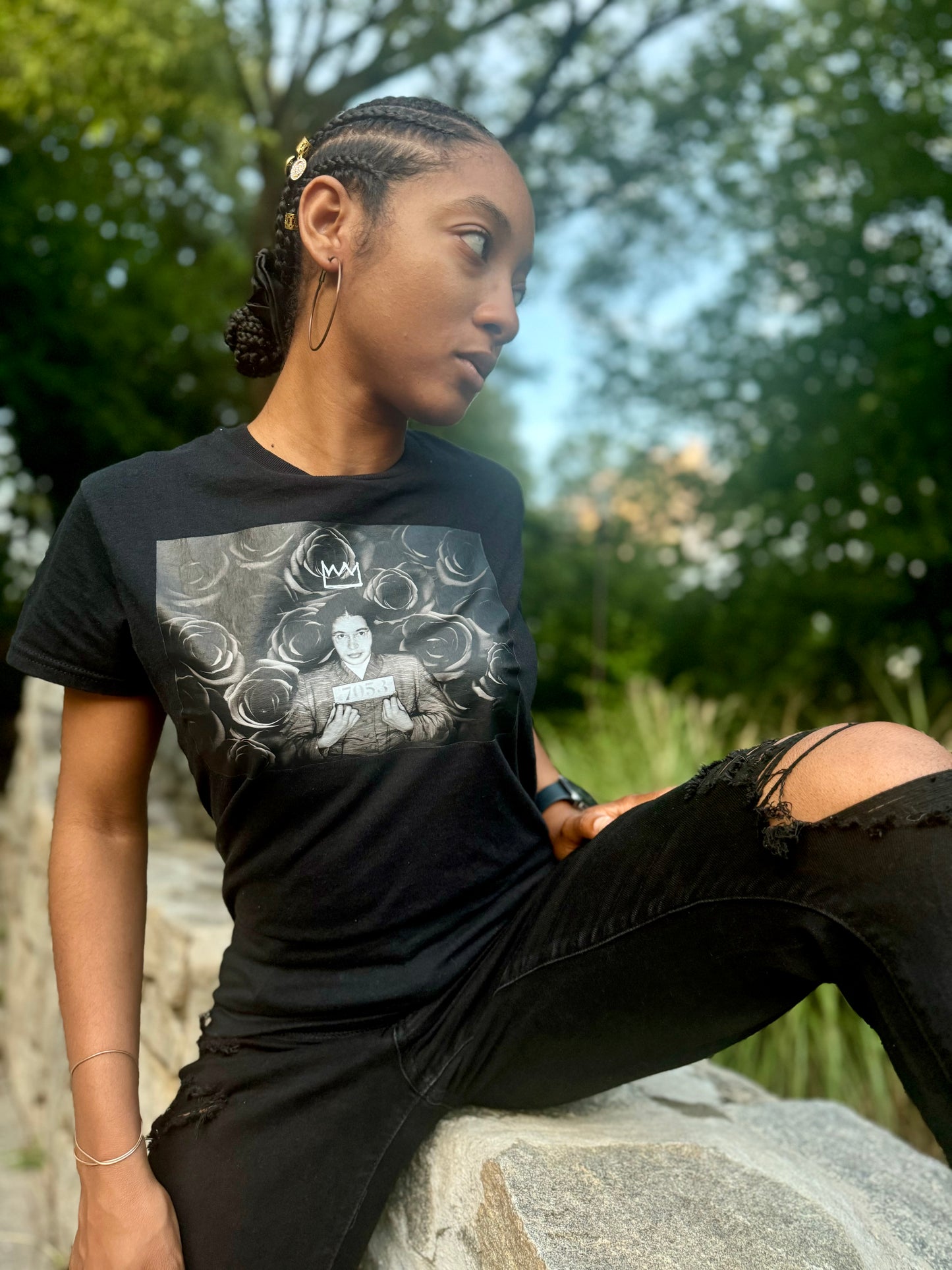 Rosa Parks Black T-Shirt (RFM)