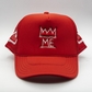 Red Trucker with White Krown