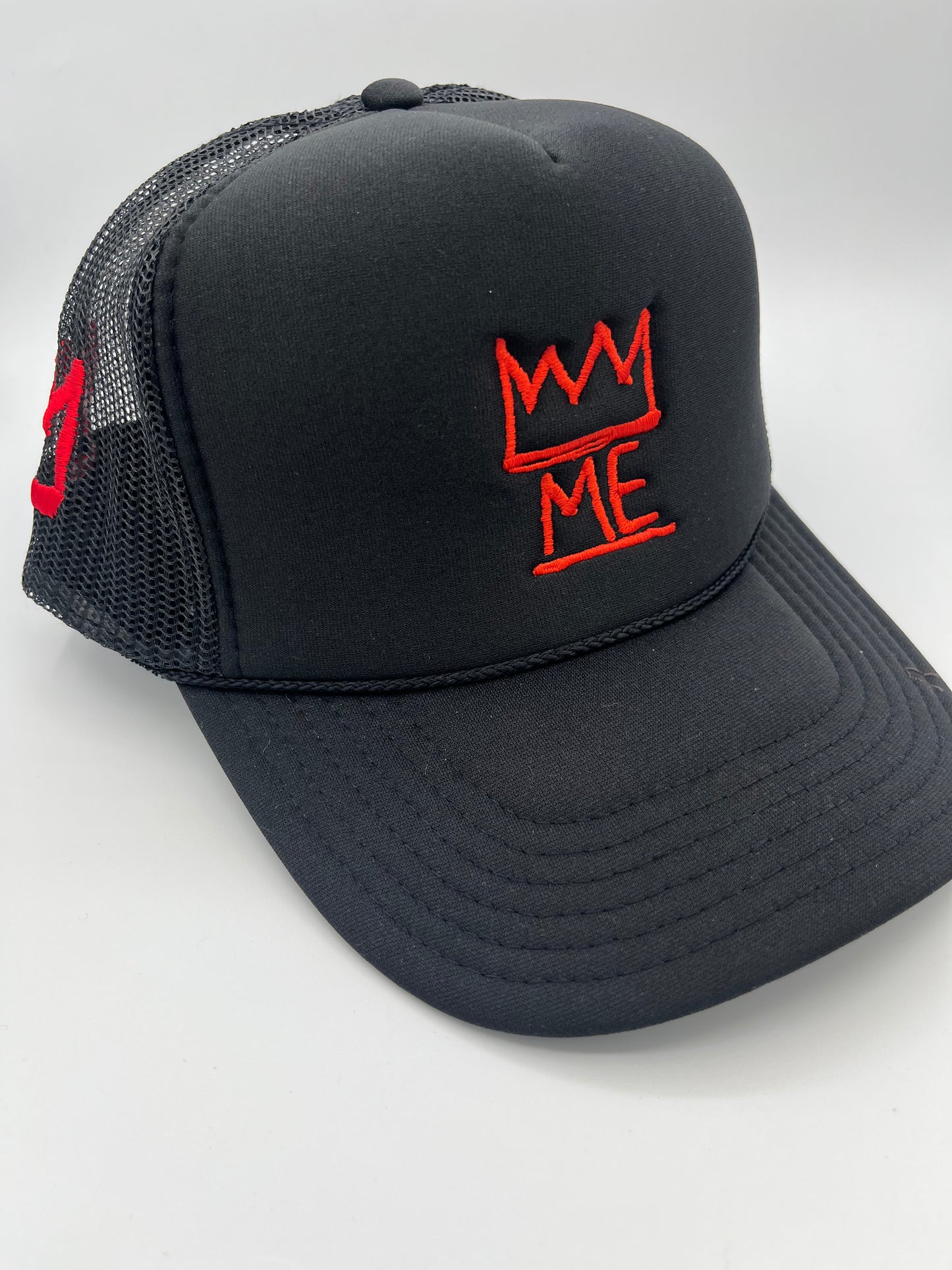 Black Trucker with Red Krown